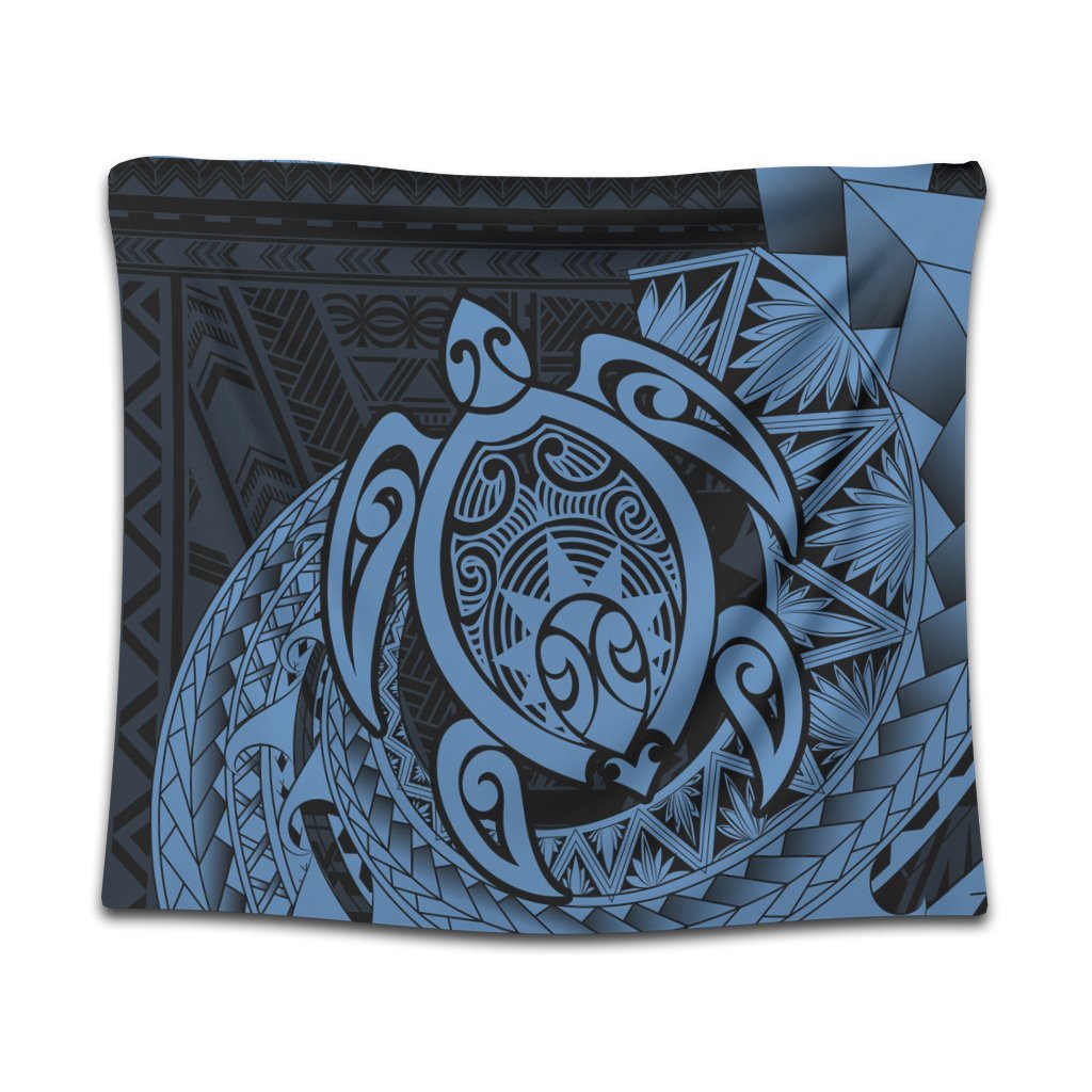 Hawaii Polynesian Turtle Tapestry - Pastel - AH Wall Tapestry Black - Polynesian Pride