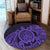 Hawaii Polynesian Turtle Round Carpet - Purple - AH - Polynesian Pride