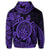 Hawaii Polynesian Turtle Zip Hoodie Purple - Polynesian Pride