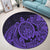 Hawaii Polynesian Turtle Round Carpet - Purple - AH - Polynesian Pride