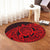 Hawaii Polynesian Turtle Round Carpet - Red - AH - Polynesian Pride