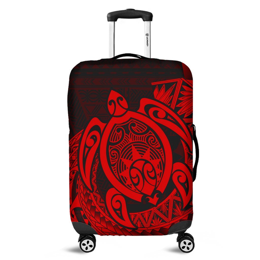 Hawaii Polynesian Turtle Luggage Covers - Red - AH Black - Polynesian Pride