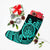 Hawaii Polynesian Turtle Christmas Stocking - Turquoise - AH - Polynesian Pride