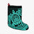 Hawaii Polynesian Turtle Christmas Stocking - Turquoise - AH Christmas Stocking 26 X 42 cm Black - Polynesian Pride