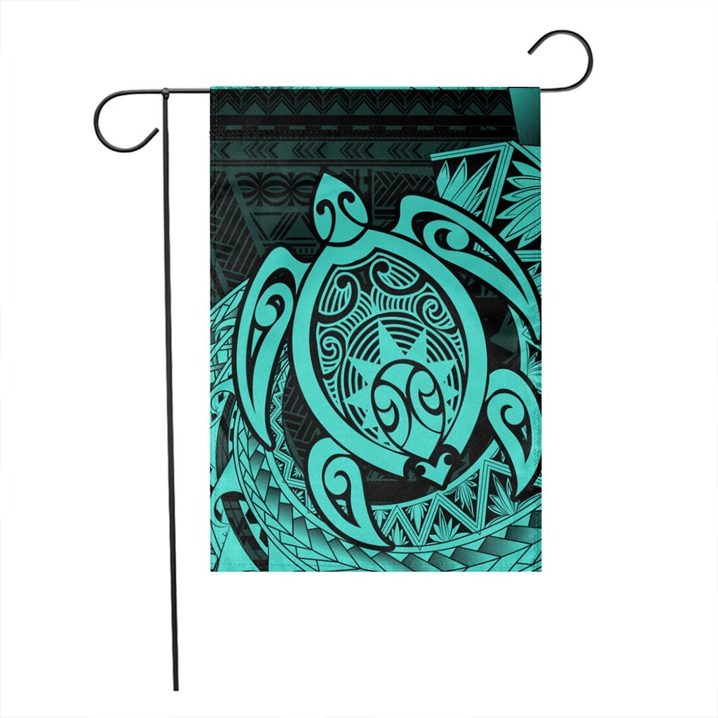 Hawaii Polynesian Turtle Flag - Turquoise - AH - Polynesian Pride