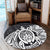 Hawaii Polynesian Turtle Round Carpet - White - AH - Polynesian Pride