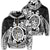Hawaii Polynesian Turtle Zip Hoodie White Unisex Art - Polynesian Pride