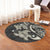 Hawaii Polynesian Turtle Hibiscus Round Carpet - Beige - AH - Polynesian Pride