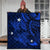 Hawaii Polynesian Turtle Hibiscus Premium Quilts - Blue - AH - Polynesian Pride