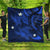 Hawaii Polynesian Turtle Hibiscus Premium Quilts - Blue - AH Black - Polynesian Pride