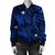 Hawaii Polynesian Turtle Hibiscus Bomber Jacket - Blue - AH - Polynesian Pride