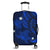 Hawaii Polynesian Turtle Hibiscus Luggage Covers - Blue - AH Black - Polynesian Pride