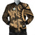 Hawaii Polynesian Turtle Hibiscus Bomber Jacket - Gold - AH Black Unisex - Polynesian Pride