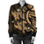 Hawaii Polynesian Turtle Hibiscus Bomber Jacket - Gold - AH - Polynesian Pride