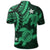 Hawaii Polynesian Turtle Hibiscus Polo Shirt Green - Polynesian Pride