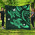 Hawaii Polynesian Turtle Hibiscus Premium Quilts - Green - AH Black - Polynesian Pride