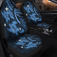 Hawaii Polynesian Turtle Hibiscus Car Seat Covers - Pastel Blue - AH - Polynesian Pride