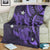 Hawaii Polynesian Turtle Hibiscus Premium Blankets - Purple - AH - Polynesian Pride