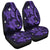 Hawaii Polynesian Turtle Hibiscus Car Seat Covers - Purple - AH Universal Fit Black - Polynesian Pride