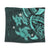 Hawaii Polynesian Turtle Hibiscus Tapestry - Turquoise - AH Wall Tapestry Black - Polynesian Pride