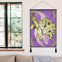 Hawaii Polynesian Turtle Hibiscus Hanging Poster - Yellow - AH - Polynesian Pride