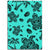 Hawaii Polynesian Turtle Palm And Sea Pebbles Turquoise Area Rug - AH Luxurious - Polynesian Pride