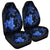 Hawaii Polynesian Turtle Plumeria Car Seat Covers - Pog Style Blue - AH Universal Fit Black - Polynesian Pride