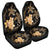 Hawaii Polynesian Turtle Plumeria Car Seat Covers - Pog Style Gold - AH Universal Fit Black - Polynesian Pride