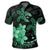 Hawaii Polynesian Turtle Plumeria Polo Shirt Pog Style Green - Polynesian Pride