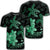 Hawaii Polynesian Turtle Plumeria T Shirt Pog Style Green Unisex Black - Polynesian Pride