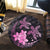 Hawaii Polynesian Turtle Plumeria Round Carpet - Pog Style Pink - AH - Polynesian Pride