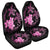 Hawaii Polynesian Turtle Plumeria Car Seat Covers - Pog Style Pink - AH Universal Fit Black - Polynesian Pride