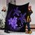 Hawaii Polynesian Turtle Plumeria Premium Blankets - Pog Style Purple - AH - Polynesian Pride