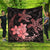 Hawaii Polynesian Turtle Plumeria Premium Quilts - Pog Style Red - AH Black - Polynesian Pride