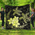 Hawaii Polynesian Turtle Plumeria Premium Quilts - Pog Style Yellow - AH Black - Polynesian Pride