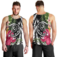 Hawaii Polynesian Turtle Tropical Hibiscus Plumeria Tank Top - AH - Polynesian Pride
