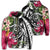 Hawaii Zip Hoodie Polynesian Turtle Tropical Hibiscus Plumeria Unisex Art - Polynesian Pride