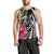 Hawaii Polynesian Turtle Tropical Hibiscus Plumeria Tank Top - AH Black - Polynesian Pride