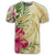 Hawaii Polynesian Turtle Tropical Hibiscus Plumeria T Shirt Beige - Polynesian Pride