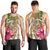 Hawaii Polynesian Turtle Tropical Hibiscus Plumeria Tank Top - Gold - AH - Polynesian Pride