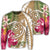 Hawaii Polynesian Turtle Tropical Hibiscus Plumeria Sweatshirt - Gold - AH Unisex Black - Polynesian Pride