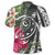 Hawaii Polynesian Turtle Tropical Hibiscus Plumeria Polo Shirt Gray - Polynesian Pride