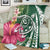 Hawaii Polynesian Turtle Tropical Hibiscus Plumeria Premium Blankets - Green - AH - Polynesian Pride