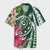 Hawaii Polynesian Turtle Tropical Hibiscus Plumeria Hawaiian Shirt - Green - AH Unisex Black - Polynesian Pride