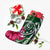 Hawaii Polynesian Turtle Tropical Hibiscus Plumeria Christmas Stocking - Green - AH - Polynesian Pride