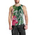 Hawaii Polynesian Turtle Tropical Hibiscus Plumeria Tank Top - Green - AH Black - Polynesian Pride