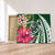 Hawaii Polynesian Turtle Tropical Hibiscus Plumeria Canvas - Green - AH Canvas Poly-cotton - Polynesian Pride