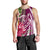 Hawaii Polynesian Turtle Tropical Hibiscus Plumeria Tank Top - Pink - AH Black - Polynesian Pride