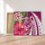 Hawaii Polynesian Turtle Tropical Hibiscus Plumeria Canvas - Pink - AH Canvas Poly-cotton - Polynesian Pride