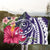 Hawaii Polynesian Turtle Tropical Hibiscus Plumeria Hooded Blanket - Purple - AH - Polynesian Pride